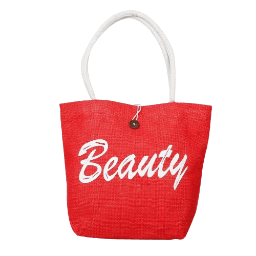 Glowic Red Oversized Shopper Tote Bag