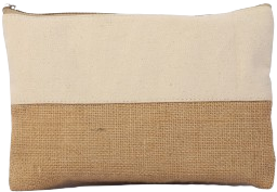 Handcrafted Jute Clutch in Natural colors